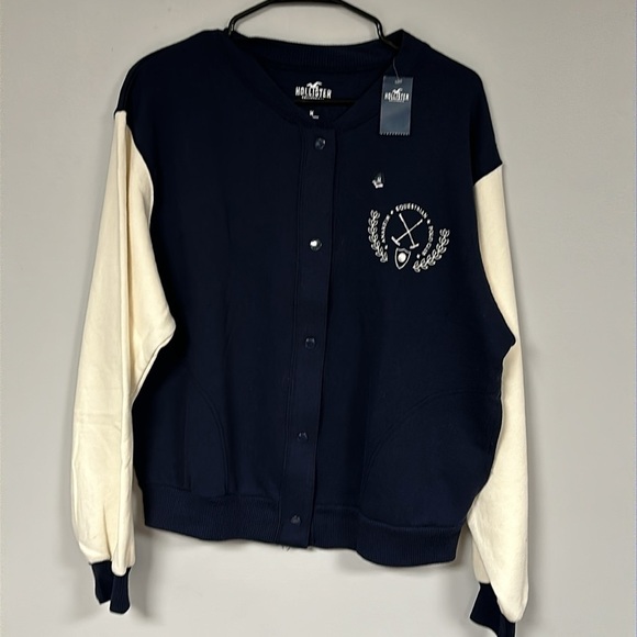 Hollister California Sweatshirt/Jacket, Anaheim Equestrian Polo Club, M  NWT - Picture 1 of 8